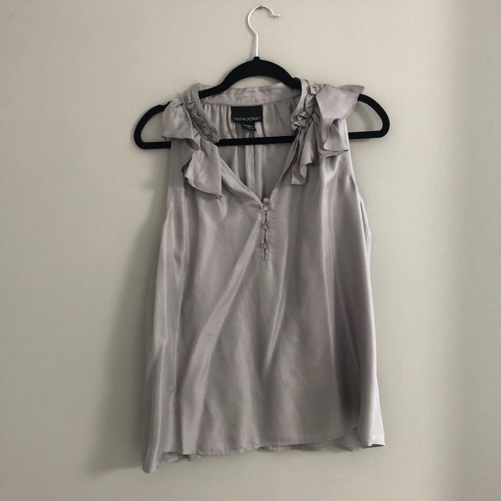 Cynthia Rowley Gray 100% Silk